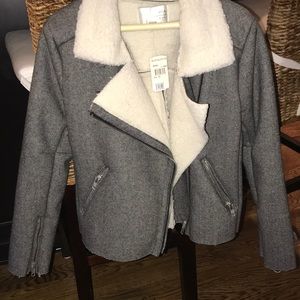 J.O.A. Fur Zip Up Coat from Nordstrom